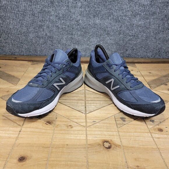 New Balance 990v5 Navy Blue White Suede Women Sneaker Shoes W990NV5‎ Size 10 - Picture 5 of 13